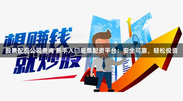 股票配资公司查询 新手入门股票配资平台：安全可靠，轻松投资